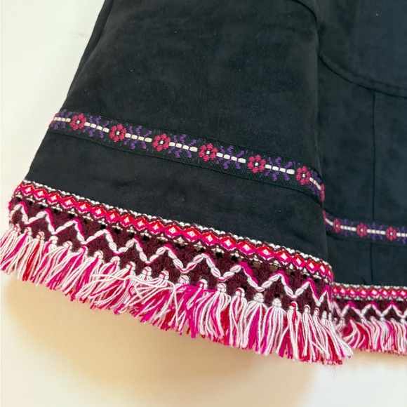 NWOT Free People Anna Sui Suede Cape Size Medium - Picture 3 of 14